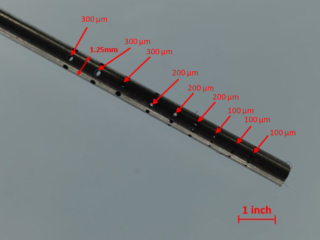 Hole drilling test Hole drilling test